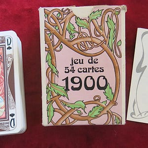 Carte da gioco Art Nouveau del 1900 - Marie Christine Schira Designs, 1979 circa