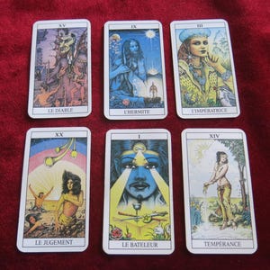 The Blue Cosmic Tarot 2005 - Pocket Vintage Tarot - Mystisches Tarot Kartenspiel