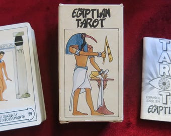 Egyptische tarot – Fournier 1993 – Esther Casla – vintage tarotspel – zeldzame verzameleditie