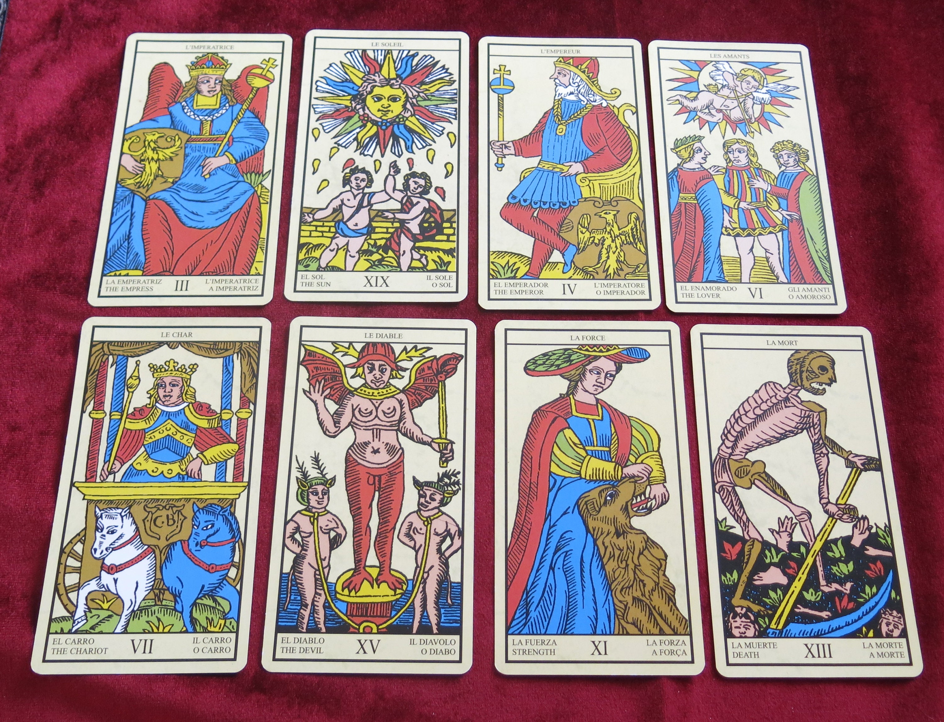 El Diablo Y El Emperador Tarot Tarot De Marseille 2002 Fabbri Lo Scarabeo - Etsy New Zealand