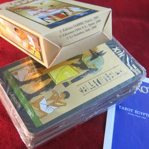 Jeu de tarot égyptien 2000 - ÉPUISÉ - Tarot de la culture égyptienne - Nouveau !