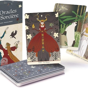 The Witch's orakel - Katzen Orakel - Wahrsagendes Kartenspiel - Grimaud Cartomancy - Hexenanfänger - Modernes Hexen Orakel Kartenspiel - NEU!