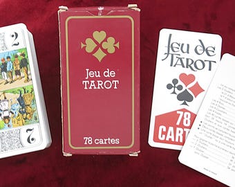 Traditionelles französisches Tarot - Scottish Back Tarot 1985 - France Cartes