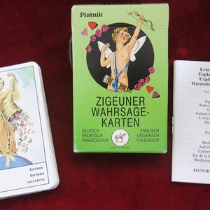 Cartas de adivinación gitanas de 1982: ¡COMO NUEVAS! - Piatnik
