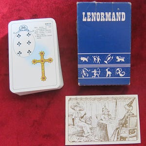 Petit Lenormand Blue box 60s/70s - Carta Mundi - Vintage Lenormand deck