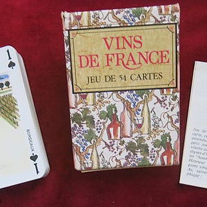 Gioco di carte vini francesi - Carte da gioco non standard da collezione