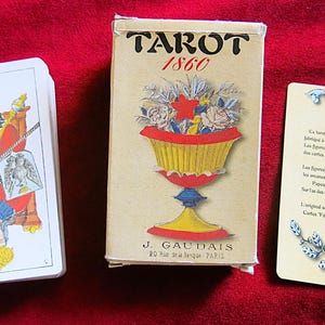 Tarot 1860 J. Gaudais - Tarot histórico - Tarot francés antiguo de época