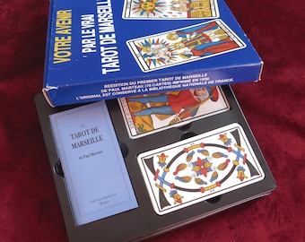 Tarot de Marseille – Paul Marteau – Édition Dusserre 1990 – Blue Box “Votre Avenir” – Rare Vintage Deck