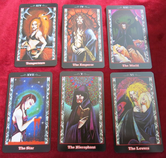 The Vampire Tarot – Nathalie Hertz – US Games 2000 – Gothic
