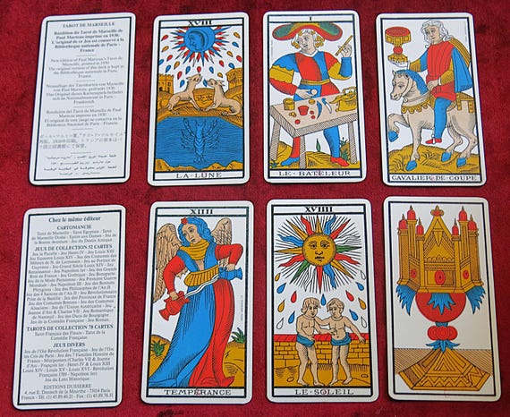 1949 Paul Marteau Tarot De Marseille - Editions Dusserre - Etsy