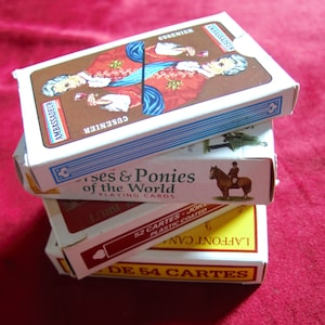 Lot(1) of 4 vintage French & US decks - Playing Card - Decks