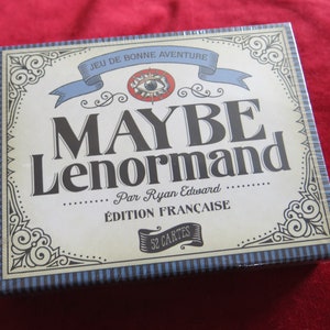Maybe Lenormand - Divinatory Oracle - 52 Cards - Vintage Illustrations - Made in France