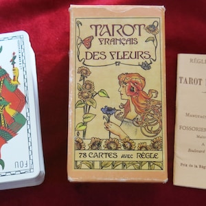 BAISSE DE PRIX ! Tarot de fleurs des années 80 - Tarot Français Des Fleurs -