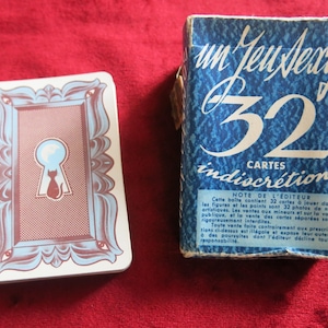 A Sexy Game - Vintage Nude French Girls Cards - 1950's - Etsy