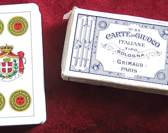Grimaud Carte da Gioco Italiane – Tipo Bologna No.85 – Italian Playing Cards