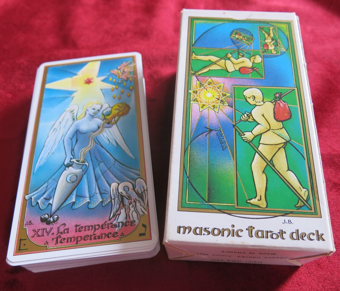 Masonic Tarot deck Grimaud 1989 Etsy