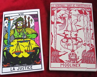 MOOLINEX Tarot de Marseille – Tarocchi d'artista serigrafati – Solo 500 esemplari prodotti
