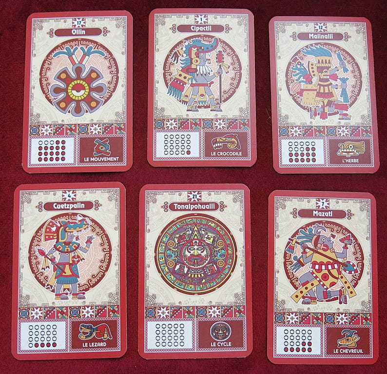 Aztec Divination - (pocket Tarot 6x9 Cm) - Aztec Gods and Goddess ...