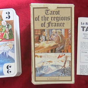 Tarot de las Regiones de Francia 1986 - Grimaud, baraja de tarot de 78 cartas