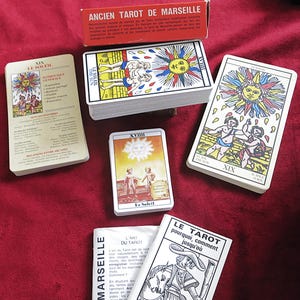 Marseille Vintage Tarots set 4 decks + Tchalai booklet