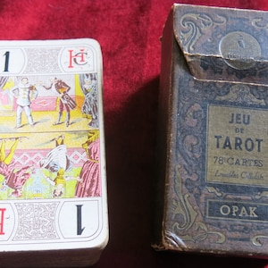 PREIS RUNTER - 1960 Tarot Reiher Opak - French Vintage Tarot