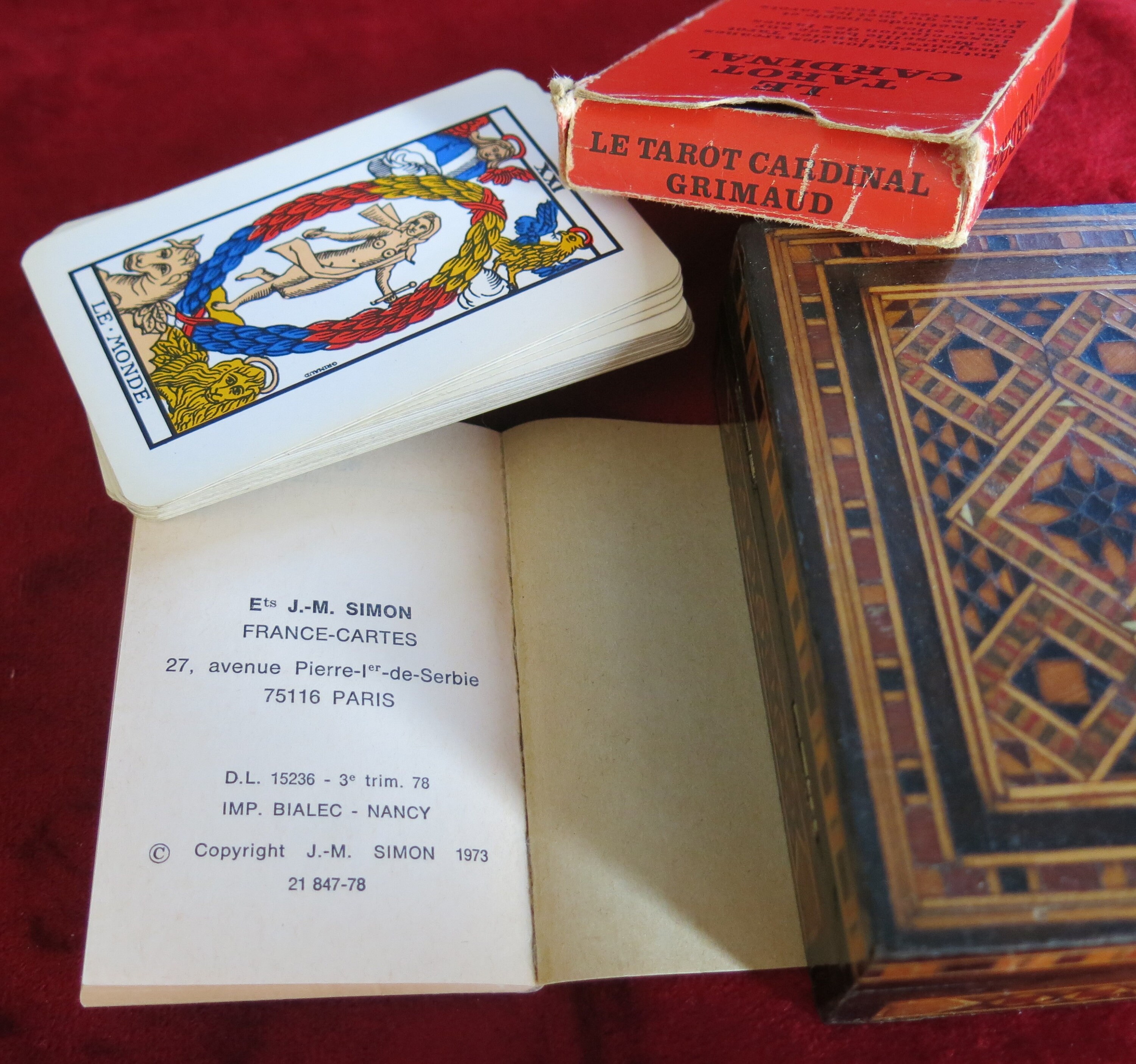 1973 - Le Tarot Cardinal Voyance Oracle Cards