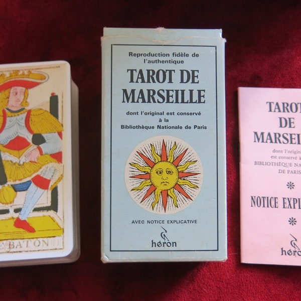 1761 Tarot Marseille Reiher Editionen blaue Box - Nicolas Conver