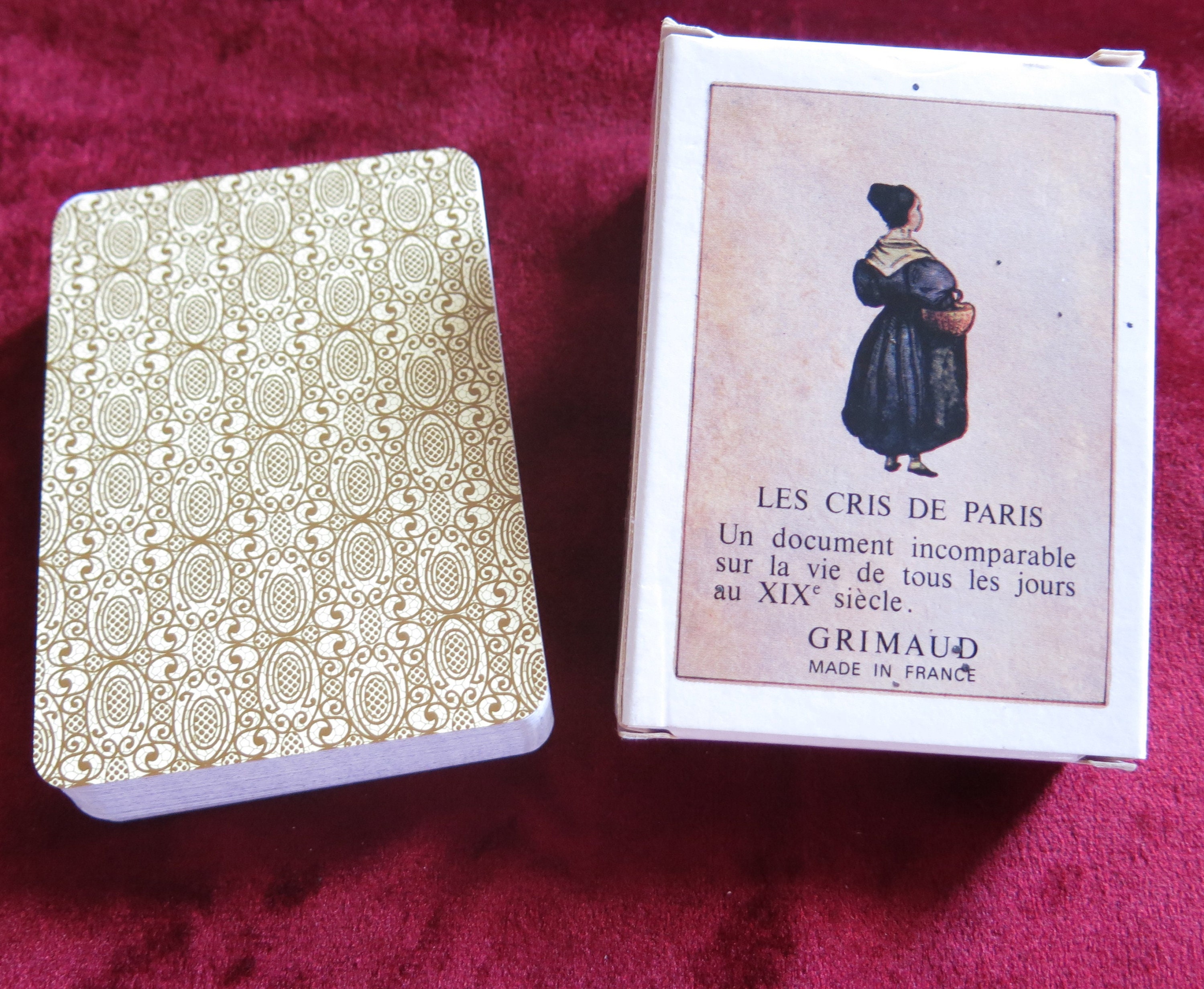 LES CRIS DE PARIS 54枚のカード Les Cris De Paris – 19th Century Paris Trades Card Deck - Grimaud