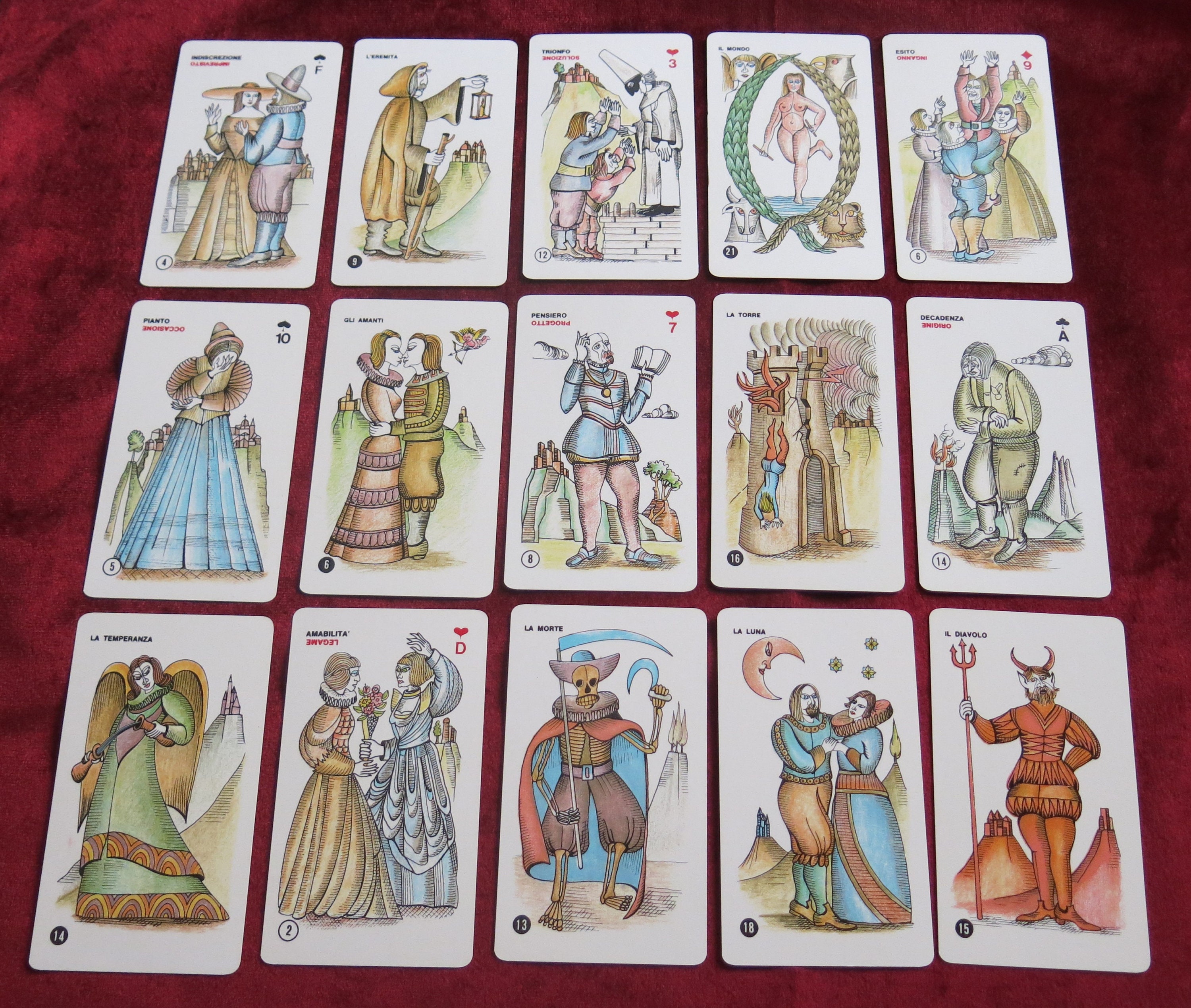 Tarocco Indovino – Dal Negro 1979 – Sergio Ruffolo – 78 Tarot