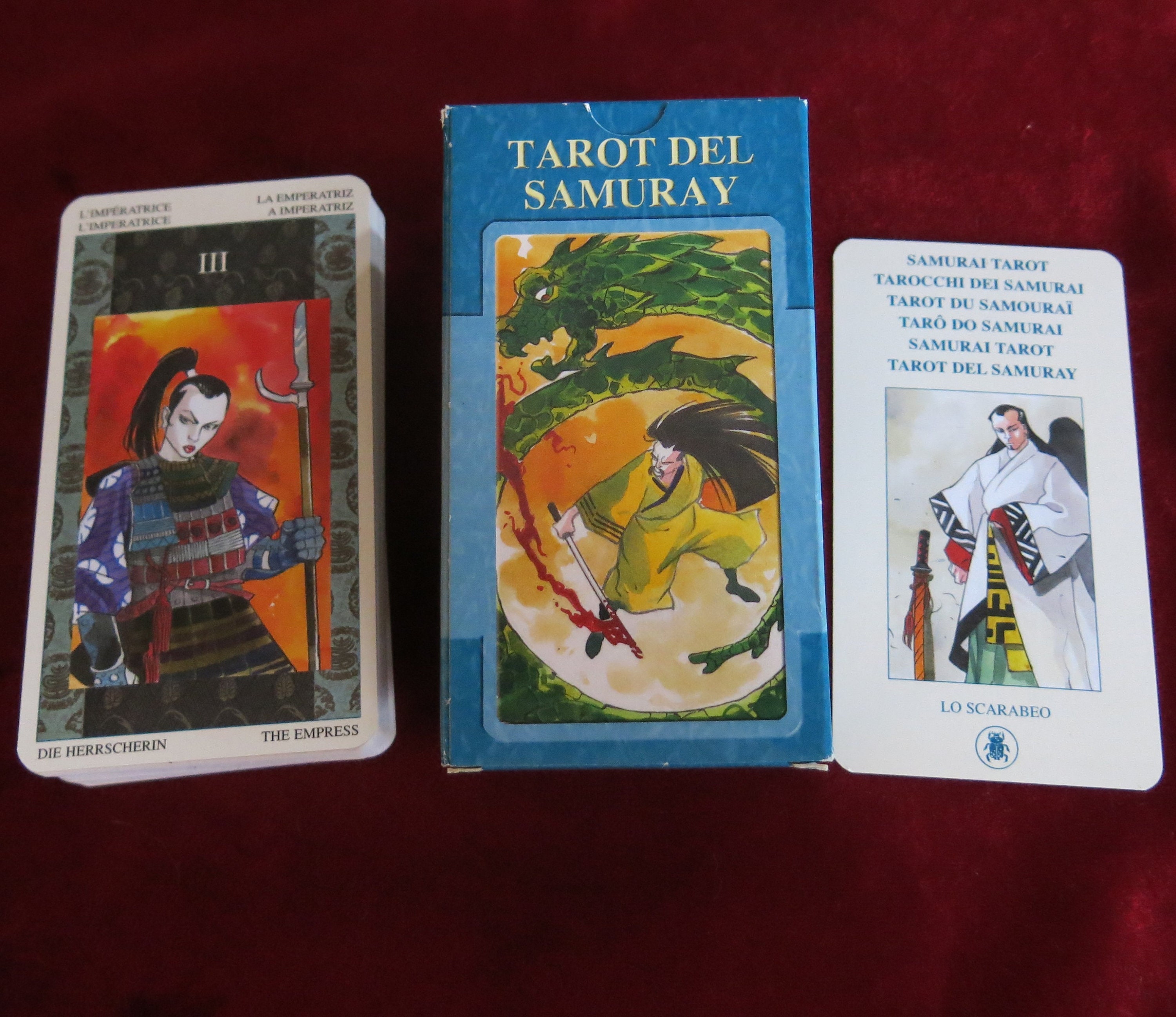 SAMURAI Tarot Deck + Instructions - Vintage Japanese Tarot 
