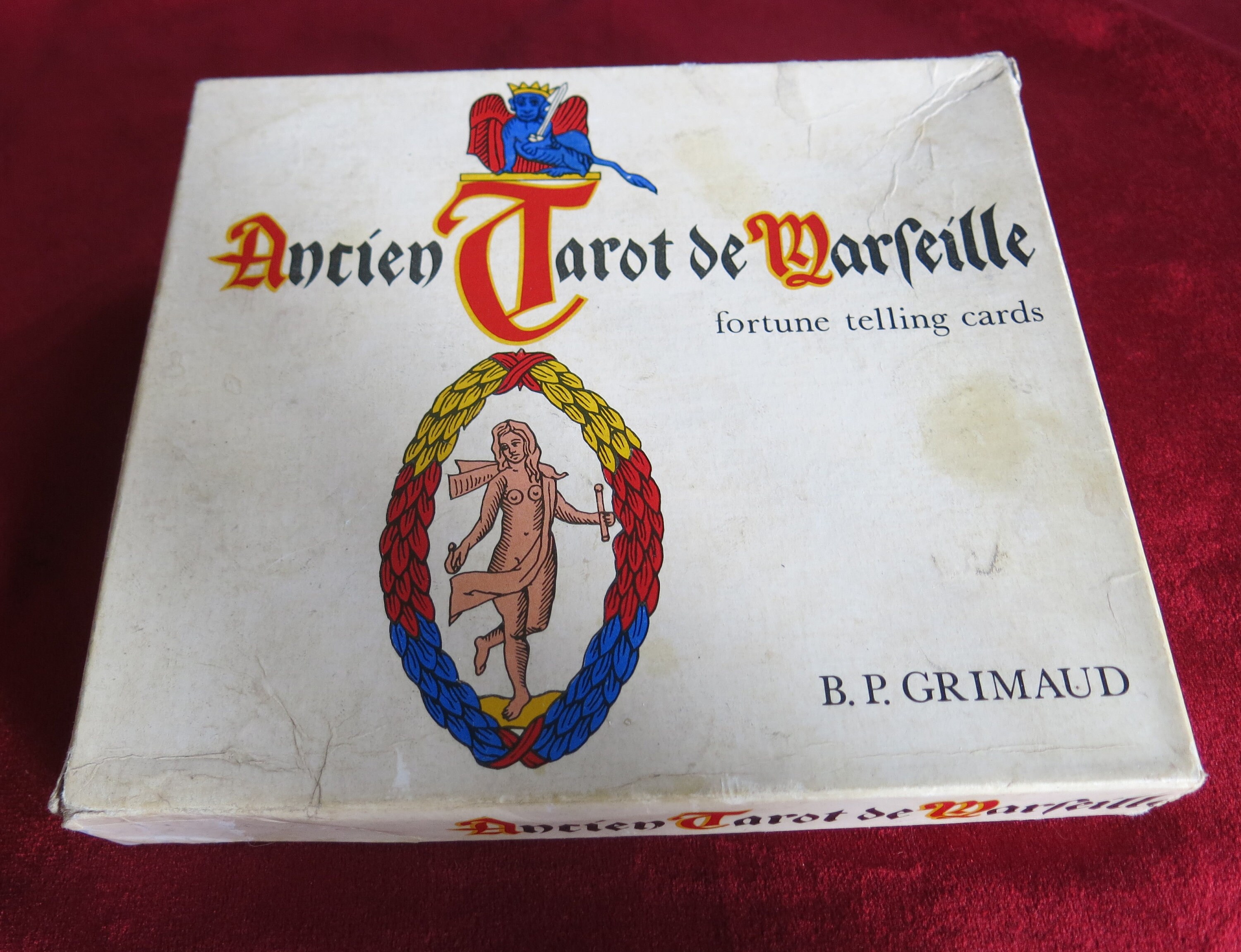 Ancien Tarot de Marseille Fortune Telling Des Années 60 Coffret Vintage