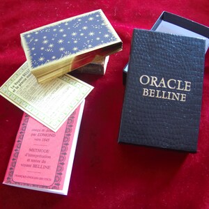 GOLD Edges Oracle Belline - Jeu de cartes révélatrices de bonne aventure - Cartomancie - Divination - Grimaud Années 80