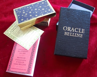GOLD Edges Oracle Belline - Fortune Telling Cards Deck - Cartomancy - Divination - Grimaud 80s