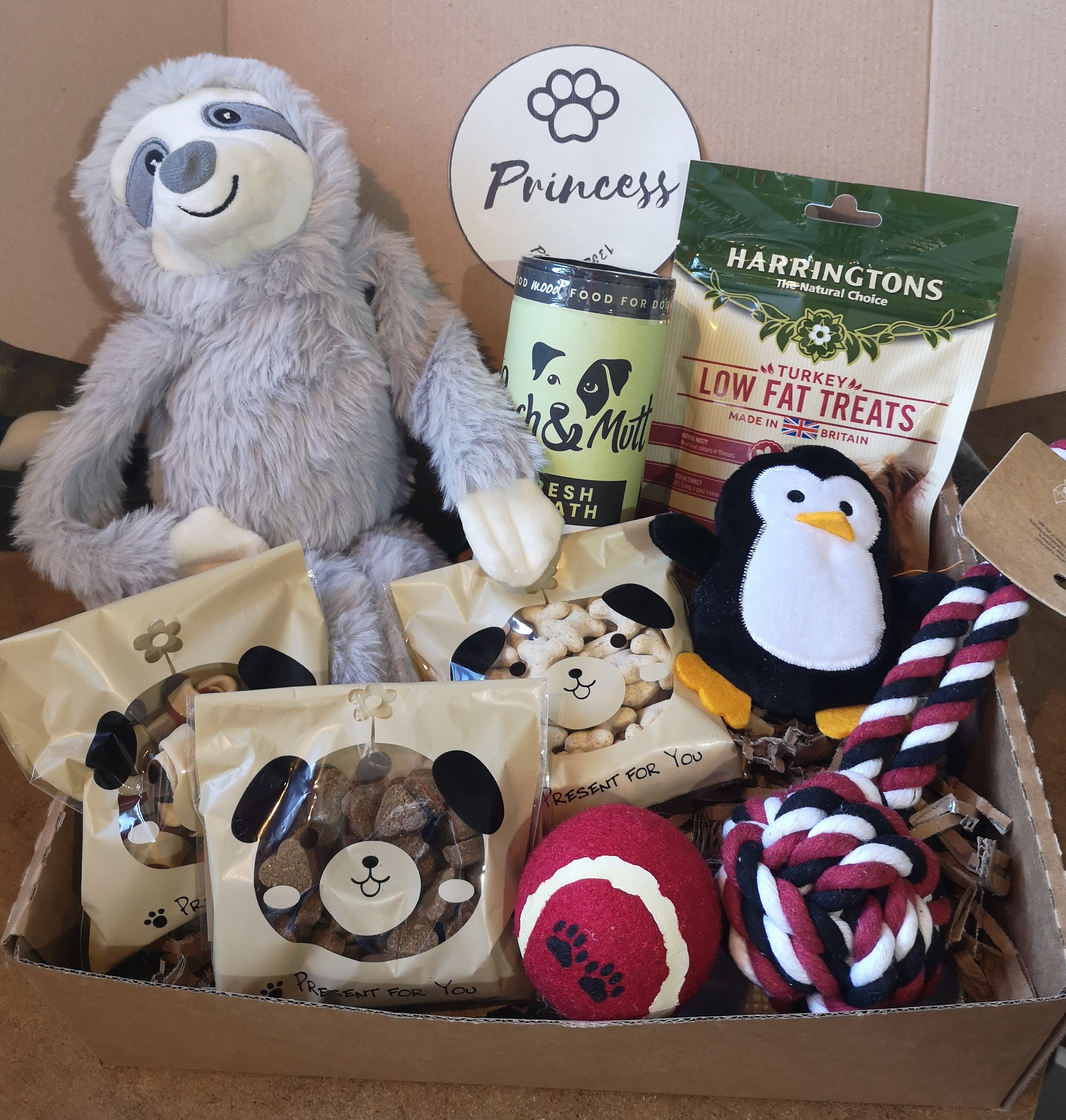 Dog Gift Box Hamper Dog Treat Toy Hamper Box Pet Treats & Etsy UK