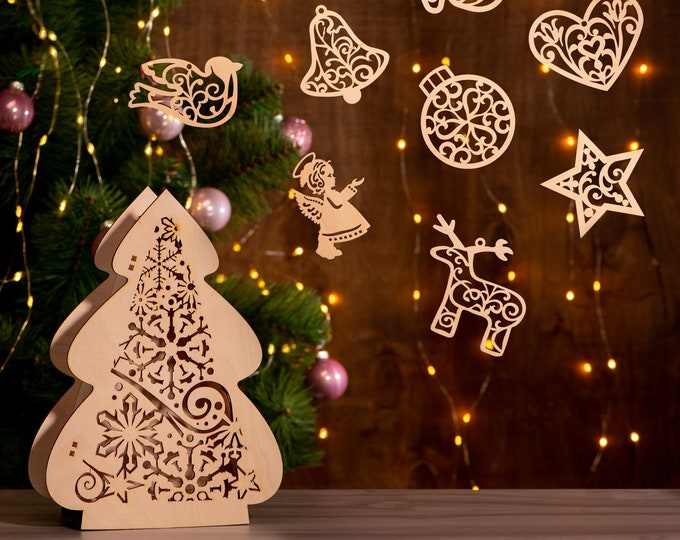 Festive Snowflake Christmas Ornaments, Whimsical Xmas Tree Decorations, Charming Winter Holiday Home Accents