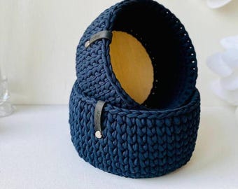 Crochet Handmade Basket, Basket, Colorful Handmade Knitted Luxury Basket, interior basket, basket for children, Luxury Basket, easter gift