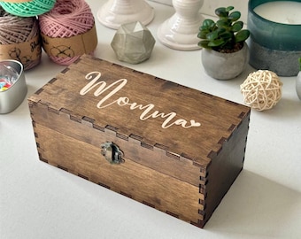 Personalized Wooden Box with Lock – Custom Storage & Gift Box