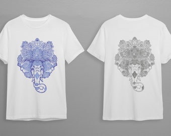 Mendhi Elephant Pattern – Intricate Digital Design for Crafts, Coloring, and DIY Projects