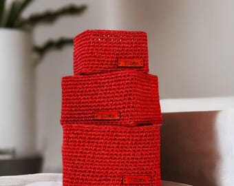 Crochet Handmade Hand Basket, Top Handle Basket, Handmade Crochet Basket, Colorful Handmade Knitted Luxury Basket, Gift for mom, easter gift