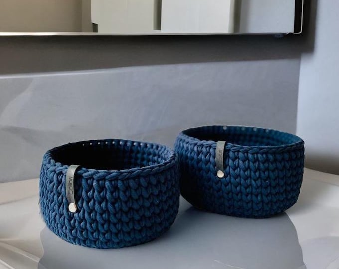 Handmade crochet storage basket – perfect for Easter gifts and home organization