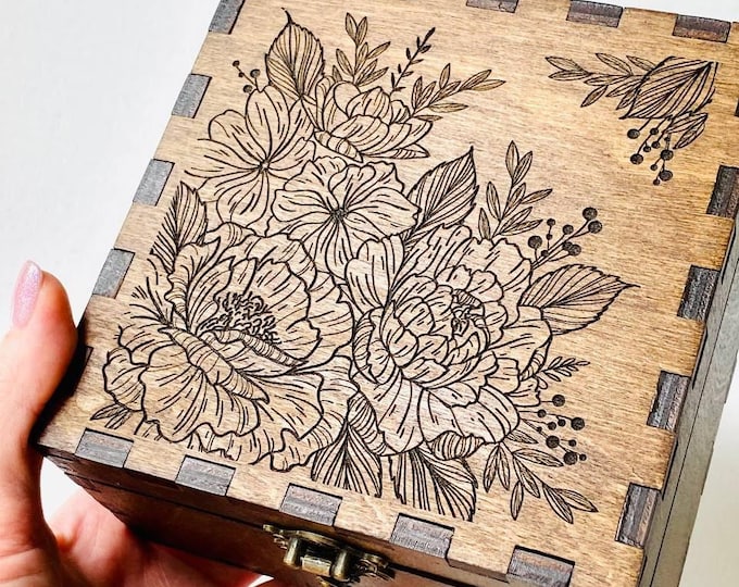 Floral Bouquet Pattern – Laser Cut & Engrave Design (Digital Download)