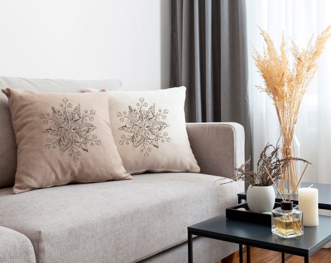 Delicate Snowflake Digital Pattern – Elegant Winter Design for Crafts, Cutting, and DIY Projects SVG, PDF