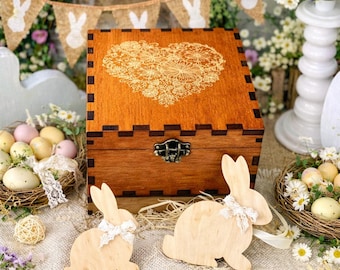 Wooden Craft Organizer Box, Knitting Needle and Crochet Hook Storage, Sewing Supply Box, Hobby Craft Storage Organizer