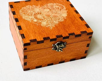 Supply storage, sewing organizer, crochet organizer, supply basket, wooden storage, home supply, desk tool box, knitting needle organizer