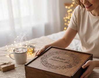Personalized Wooden Christmas Eve Box, Christmas Eve Boxes for Children, Wooden toy box, Christmas Gift Box, Custom Keepsake box