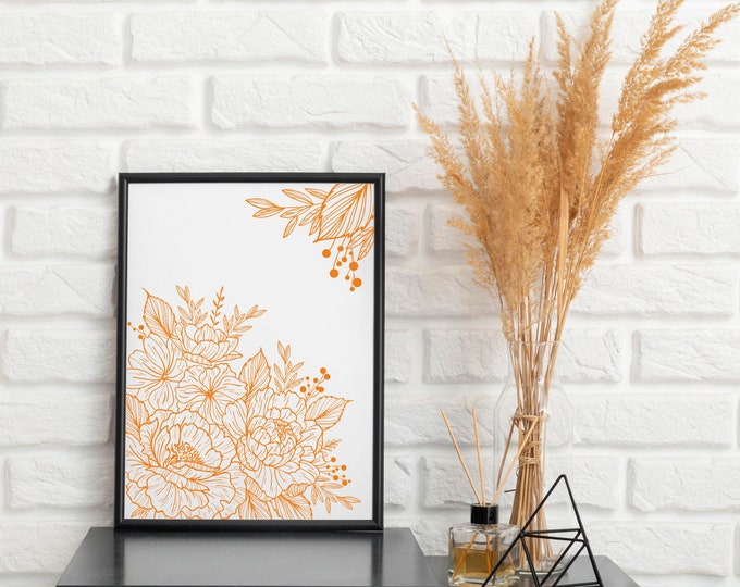 Floral Bouquet Pattern – Laser Cut & Engrave Design (Digital Download)