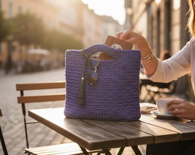 Crochet Handmade Hand Bag,  Gift For Her.