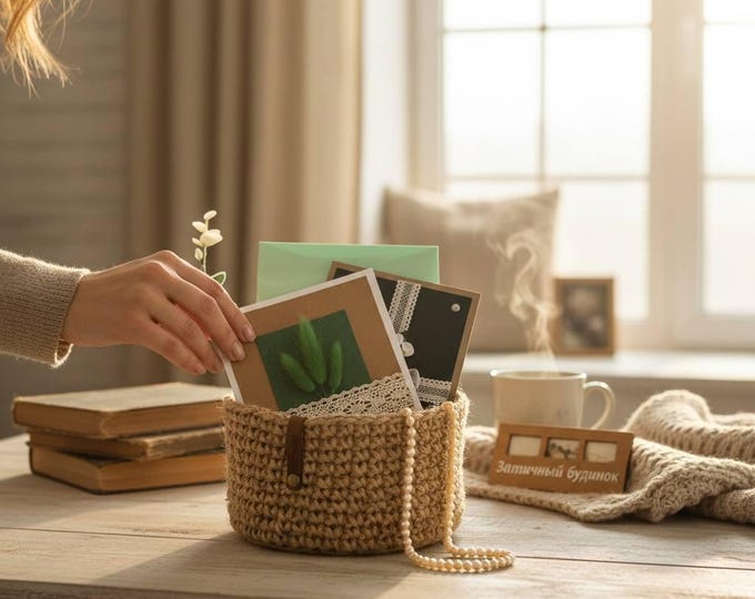 Handmade Jute Bread Basket with Wooden Base – Rustic Kitchen Storage & Home Decor
