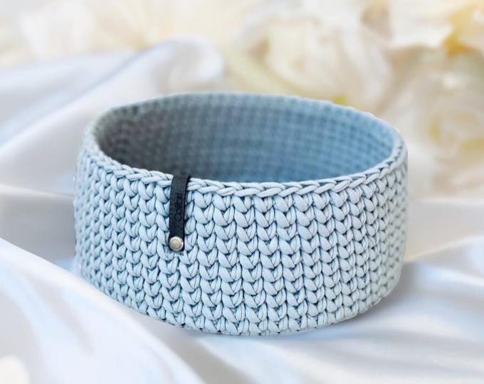 Crochet Luxury Basket, Decorative storage basket, Gift for Mom, interior basket, basket for children, patio basket