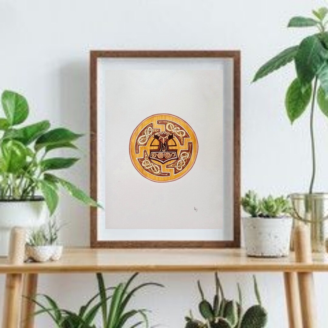 Viking Shield Wall Decor for Norse Mythology Etsy